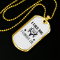 Like Big Bucks Necklace Stainless Steel or 18k Gold Dog Tag 24" Chain-Express Your Love Gifts