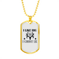 Like Big Bucks Necklace Stainless Steel or 18k Gold Dog Tag 24" Chain-Express Your Love Gifts