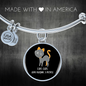 Like Cats And Bracelet Stainless Steel or 18k Gold Circle Bangle-Express Your Love Gifts