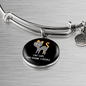 Like Cats And Bracelet Stainless Steel or 18k Gold Circle Bangle-Express Your Love Gifts