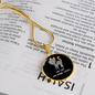 Like Cats And Circle Necklace Stainless Steel or 18k Gold 18-22"-Express Your Love Gifts