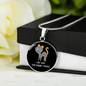 Like Cats And Circle Necklace Stainless Steel or 18k Gold 18-22"-Express Your Love Gifts