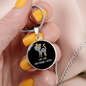 Like Cats And Circle Necklace Stainless Steel or 18k Gold 18-22"-Express Your Love Gifts