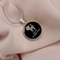 Like Cats And Circle Necklace Stainless Steel or 18k Gold 18-22"-Express Your Love Gifts