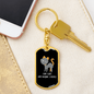 Like Cats And Keychain Stainless Steel or 18k Gold Dog Tag Keyring-Express Your Love Gifts