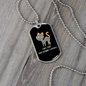 Like Cats And Necklace Stainless Steel or 18k Gold Dog Tag 24" Chain-Express Your Love Gifts
