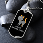 Like Cats And Necklace Stainless Steel or 18k Gold Dog Tag 24" Chain-Express Your Love Gifts
