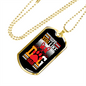 Like Dog Hair Necklace Stainless Steel or 18k Gold Dog Tag 24" Chain-Express Your Love Gifts