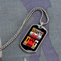 Like Dog Hair Necklace Stainless Steel or 18k Gold Dog Tag 24" Chain-Express Your Love Gifts
