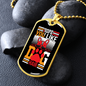 Like Dog Hair Necklace Stainless Steel or 18k Gold Dog Tag 24" Chain-Express Your Love Gifts