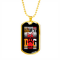 Like Dog Hair Necklace Stainless Steel or 18k Gold Dog Tag 24" Chain-Express Your Love Gifts