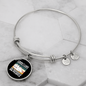 Like Morning People Cat Bracelet Stainless Steel or 18k Gold Circle Bangle-Express Your Love Gifts