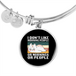Like Morning People Cat Bracelet Stainless Steel or 18k Gold Circle Bangle-Express Your Love Gifts