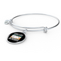 Like Morning People Cat Bracelet Stainless Steel or 18k Gold Circle Bangle-Express Your Love Gifts