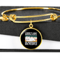 Like Morning People Cat Bracelet Stainless Steel or 18k Gold Circle Bangle-Express Your Love Gifts