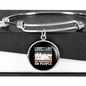 Like Morning People Cat Bracelet Stainless Steel or 18k Gold Circle Bangle-Express Your Love Gifts