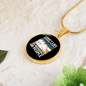 Like Morning People Cat Circle Necklace Stainless Steel or 18k Gold 18-22"-Express Your Love Gifts