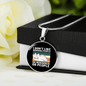 Like Morning People Cat Circle Necklace Stainless Steel or 18k Gold 18-22"-Express Your Love Gifts