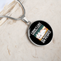 Like Morning People Cat Circle Necklace Stainless Steel or 18k Gold 18-22"-Express Your Love Gifts
