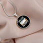 Like Morning People Cat Circle Necklace Stainless Steel or 18k Gold 18-22"-Express Your Love Gifts