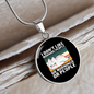 Like Morning People Cat Circle Necklace Stainless Steel or 18k Gold 18-22"-Express Your Love Gifts