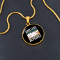 Like Morning People Cat Circle Necklace Stainless Steel or 18k Gold 18-22"-Express Your Love Gifts