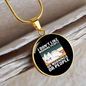 Like Morning People Cat Circle Necklace Stainless Steel or 18k Gold 18-22"-Express Your Love Gifts
