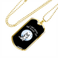 Like Wolves Necklace Stainless Steel or 18k Gold Dog Tag 24" Chain-Express Your Love Gifts
