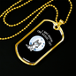 Like Wolves Necklace Stainless Steel or 18k Gold Dog Tag 24" Chain-Express Your Love Gifts
