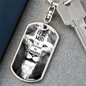 Lion Of Judah Swivel Keychain Dog Tag Stainless Steel or 18k Gold-Express Your Love Gifts