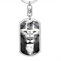 Lion Of Judah Swivel Keychain Dog Tag Stainless Steel or 18k Gold-Express Your Love Gifts
