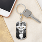 Lion Of Judah Swivel Keychain Dog Tag Stainless Steel or 18k Gold-Express Your Love Gifts