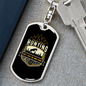 Lions Don'T Dream Of Hunter'S Keychain Gift Stainless Steel or 18k Gold Dog Tag Keyring-Express Your Love Gifts