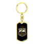 Lions Don'T Dream Of Hunter'S Keychain Gift Stainless Steel or 18k Gold Dog Tag Keyring-Express Your Love Gifts