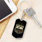 Lions Don'T Dream Of Hunter'S Keychain Gift Stainless Steel or 18k Gold Dog Tag Keyring-Express Your Love Gifts