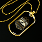 Lions Don'T Dream Of Hunting Necklace Stainless Steel or 18k Gold Dog Tag 24" Chain-Express Your Love Gifts
