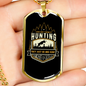 Lions Don'T Dream Of Hunting Necklace Stainless Steel or 18k Gold Dog Tag 24" Chain-Express Your Love Gifts