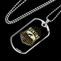 Lions Don'T Dream Of Hunting Necklace Stainless Steel or 18k Gold Dog Tag 24" Chain-Express Your Love Gifts