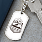 Lions Just Go And Hunt Keychain Stainless Steel or 18k Gold Dog Tag Keyring-Express Your Love Gifts