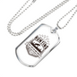 Lions Just Go And Hunt Necklace Stainless Steel or 18k Gold Dog Tag 24" Chain-Express Your Love Gifts