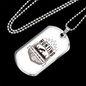 Lions Just Go And Hunt Necklace Stainless Steel or 18k Gold Dog Tag 24" Chain-Express Your Love Gifts
