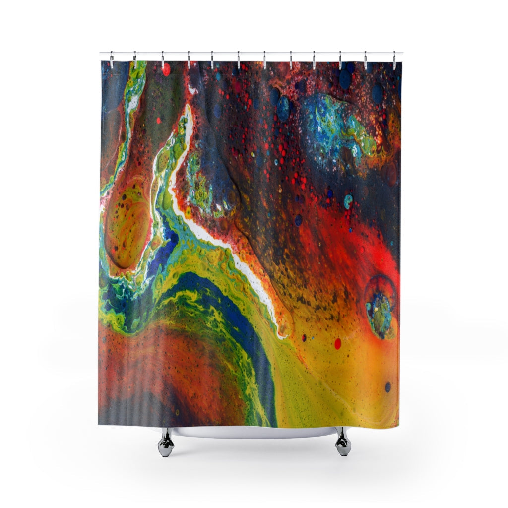 Liquid Marble Abstract Stylish Design 71" x 74" Elegant Waterproof Shower Curtain for a Spa-like Bathroom Paradise Exceptional Craftsmanship-Express Your Love Gifts