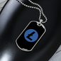 Litecoin Crypto Necklace Stainless Steel or 18k Gold Dog Tag 24" Chain-Express Your Love Gifts
