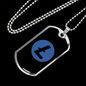 Litecoin Crypto Necklace Stainless Steel or 18k Gold Dog Tag 24" Chain-Express Your Love Gifts