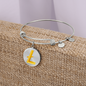 Litecoin Gold Bracelet Stainless Steel or 18k Gold Circle Bangle-Express Your Love Gifts