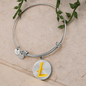 Litecoin Gold Bracelet Stainless Steel or 18k Gold Circle Bangle-Express Your Love Gifts