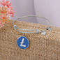 Litecoin (LTC) Bracelet Stainless Steel or 18k Gold Circle Bangle-Express Your Love Gifts