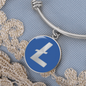 Litecoin (LTC) Bracelet Stainless Steel or 18k Gold Circle Bangle-Express Your Love Gifts