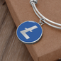 Litecoin (LTC) Bracelet Stainless Steel or 18k Gold Circle Bangle-Express Your Love Gifts
