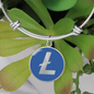 Litecoin (LTC) Bracelet Stainless Steel or 18k Gold Circle Bangle-Express Your Love Gifts